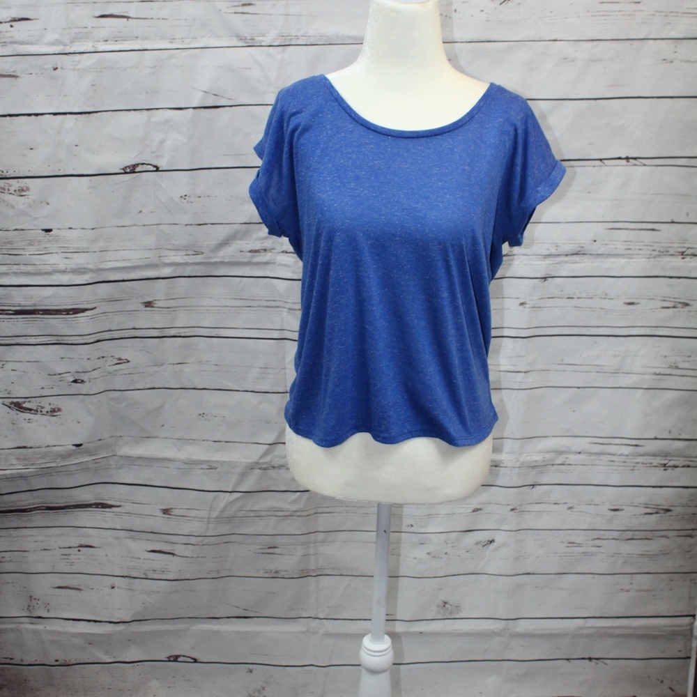 LA Hearts Blue Crop Top